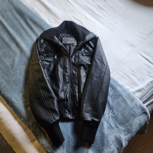 Ci Sono Black Leather Jacket - Picture 2 of 9